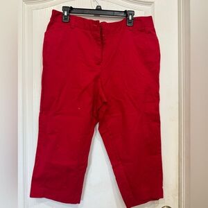 Kim Rogers Bold Red Trousers